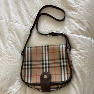 Burberry saddle bag, vintage